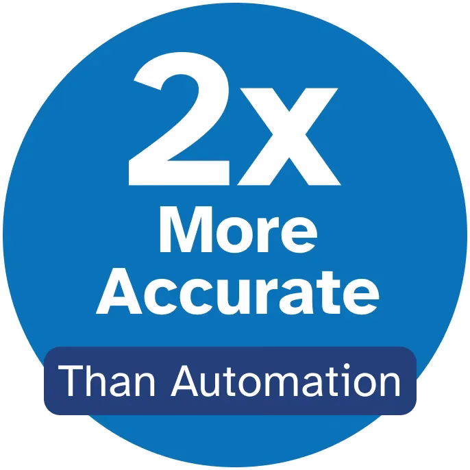 Manual accessibility audits are 2x more accurate than automation