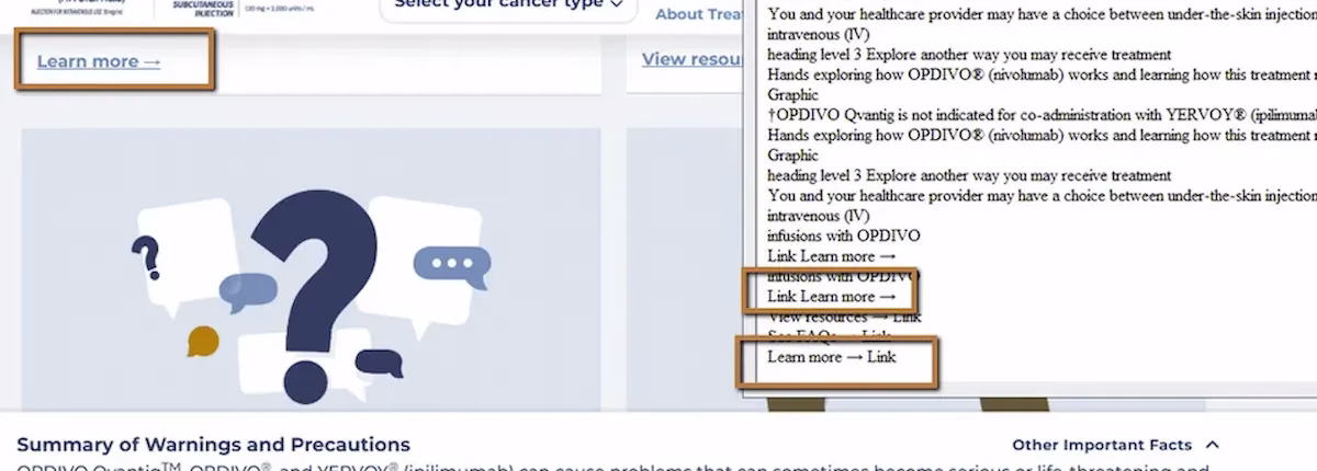 “Learn More.” “Learn More.” “Learn More.” Which One Goes Where?